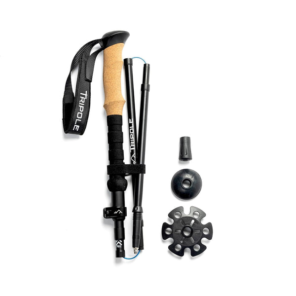 Tripole Trailcore Foldable Trekking and Hiking Pole | ALU7075 | Lightweight | Single Pole
