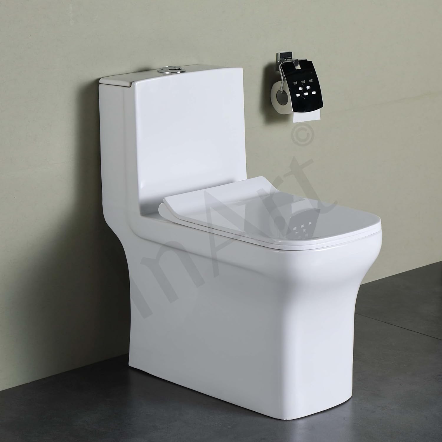 InArt Western Floor Mounted One Piece Water Closet Ceramic Western Toilet