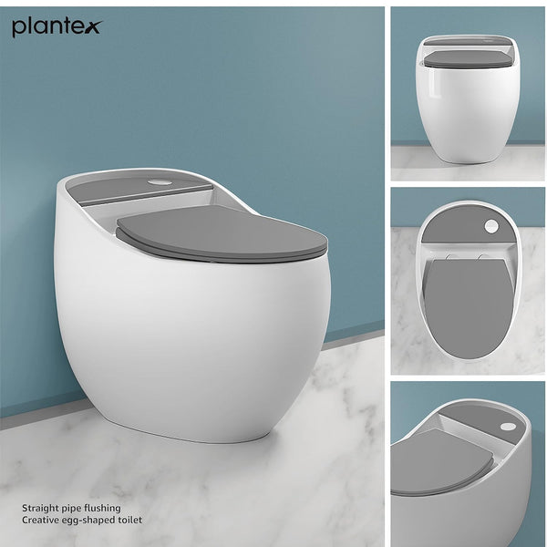 Plantex Platinium Ceramic Rimless One Piece Western Toilet/Water Closet