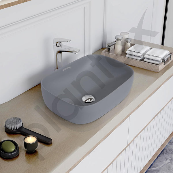 Plantex Ceramic Tabletop Washbasin/Countertop Basin for Living Room
