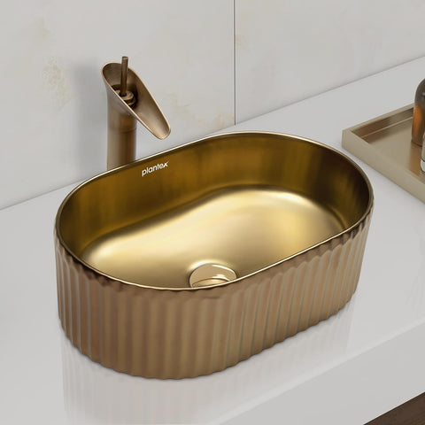 Plantex Ceramic Basin for Bathroom/Table Top Ceramic Basin