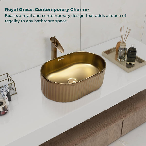 Plantex Ceramic Basin for Bathroom/Table Top Ceramic Basin