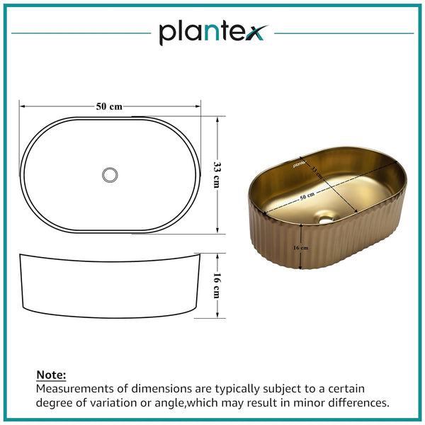 Plantex Ceramic Basin for Bathroom/Table Top Ceramic Basin