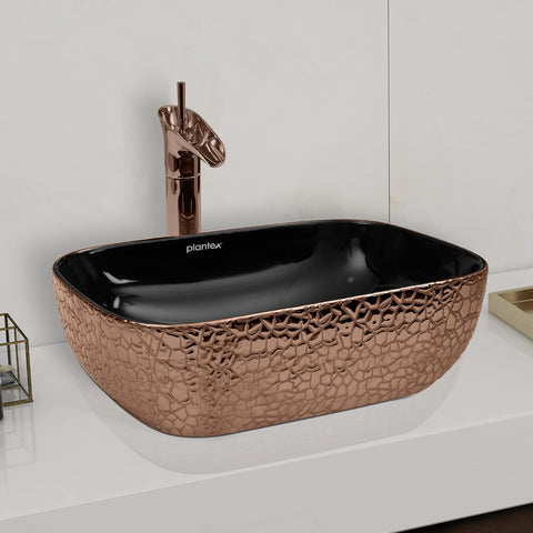 Plantex Ceramic Basin for Bathroom/Table Top Ceramic Basin